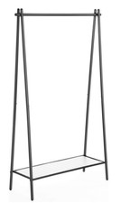 Sturdy Clothes Rail, Clothes Rack, Garment Rack with Steel Frame, Black