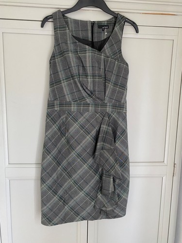 Next grey tartan pinafore - next,