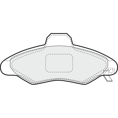 Brake pads set for - set, escort