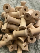 100x15mmx25mm Wooden Spools/ Bobbins -Empty Plain Ribbon Reels Sewing /Threading