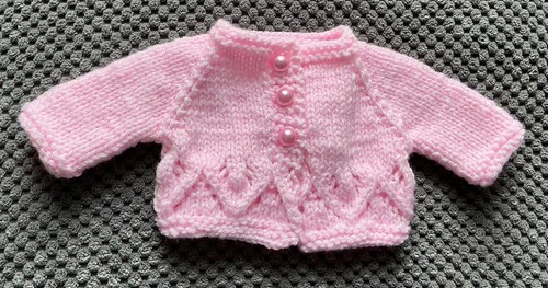 Hand knitted dolls clothes - hand,