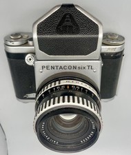 Pentacon Six TL, German Medium Format SLR, Zeiss Lens & Prism Viewfinder 
