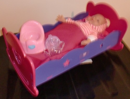 You baby dolls cot with - baby,