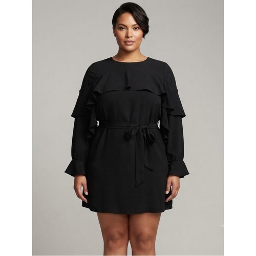 Shilla the label black ruffle - shilla,