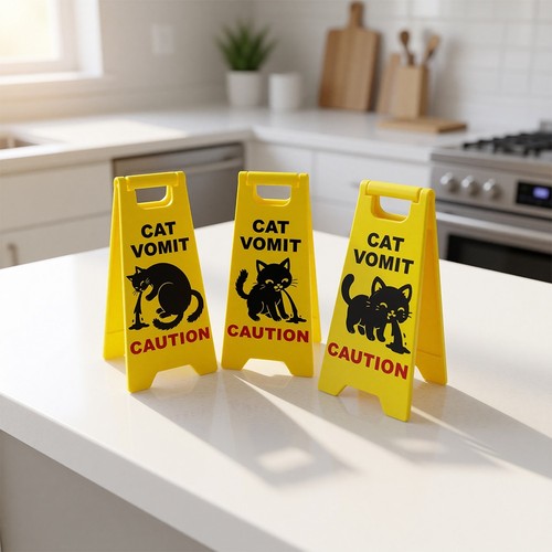 For cat vomit - for,