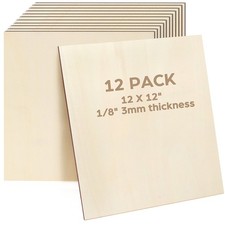 12PCS Basswood Sheets for