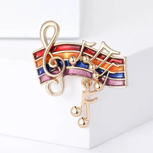 Treble clef brooch music note - brooch,