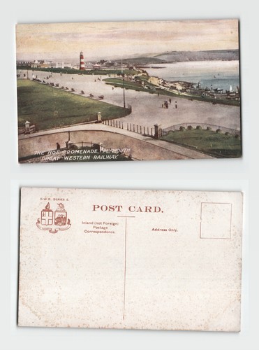 Postcard the hoe - postcard, promenade