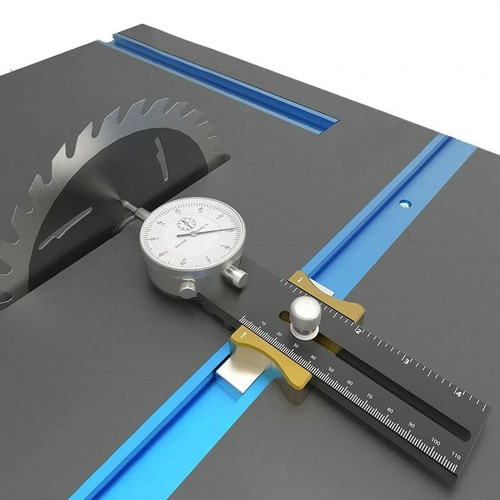 Table saw dial gauge corrector - table,