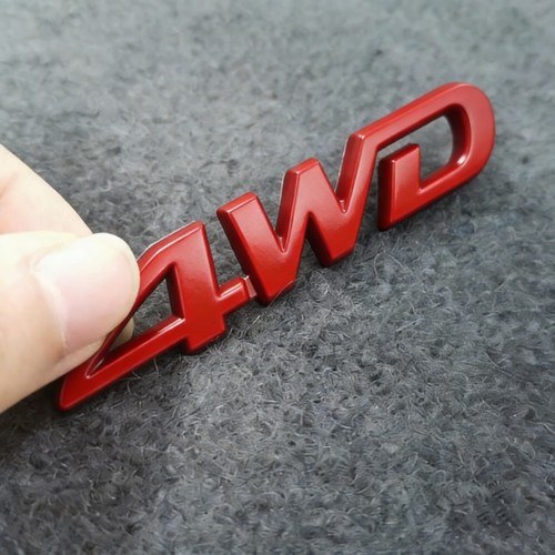 Chrome 4wd emblem - chrome,
