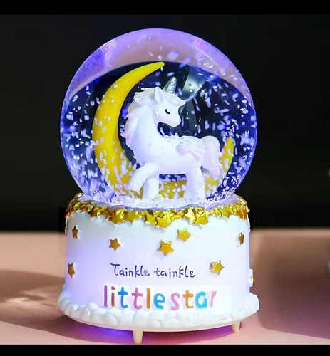 Unicorn snow globe music - unicorn,