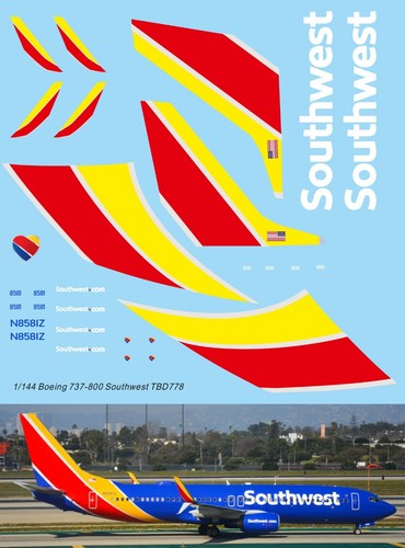 144 decals for - 1/144, boeing