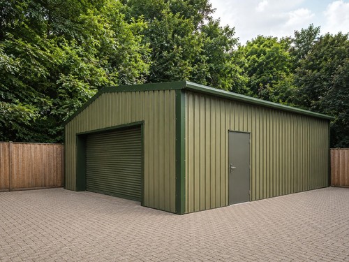Steel framed building