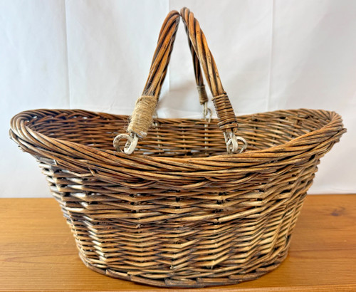 Vintage wicker market shopping - market,