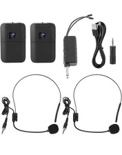 UHF Mic Headmounted Microphone LED Screen Display Wide Device Support