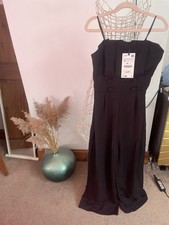 Zara Strapless Wide Leg