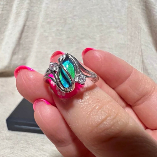 Sterling silver mood - silver, ring