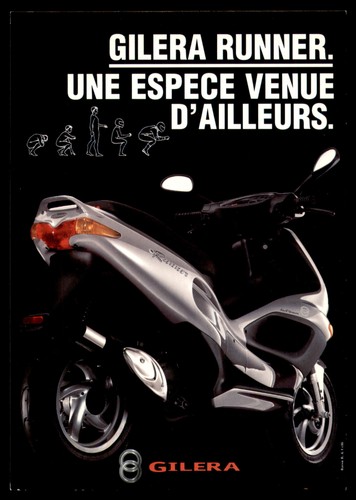 Advertisment postcard gilera - advertisment,