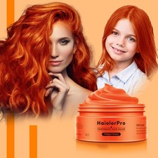 HaiolorPro Orange Temporary Hair Colour Dye Wax Washable，Non Permanent Colour...