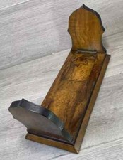 Antique walnut wood  Extending Sliding Book Shelf english superb