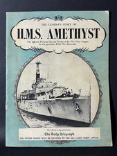 VINTAGE HMS AMETHYST PICTORIAL RECORDS BOOKLET HAWKER AIRCRAFT PROGRAMME
