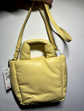 Zara Quilted Tote Bag Yellow