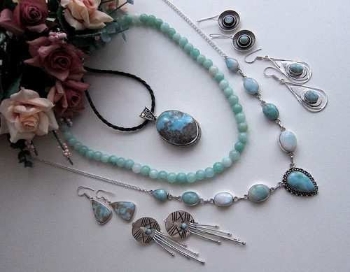 Natural blue larimar - natural,