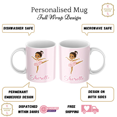 Personalised pink kids mug - kids,