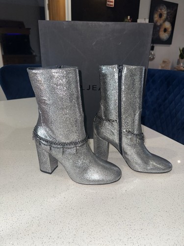 Pinko metallic silver leather - pinko,