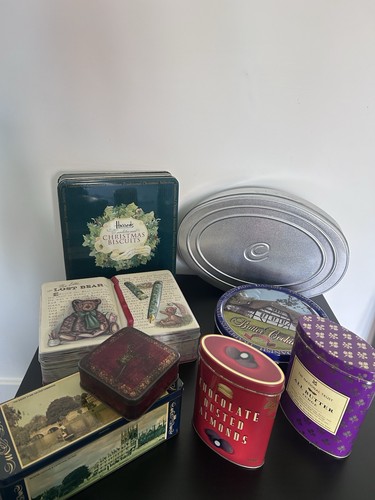 Collection vintage tins - of,