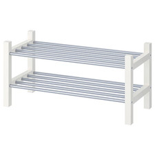 TJUSIG 2 Tier Shoe rack white
