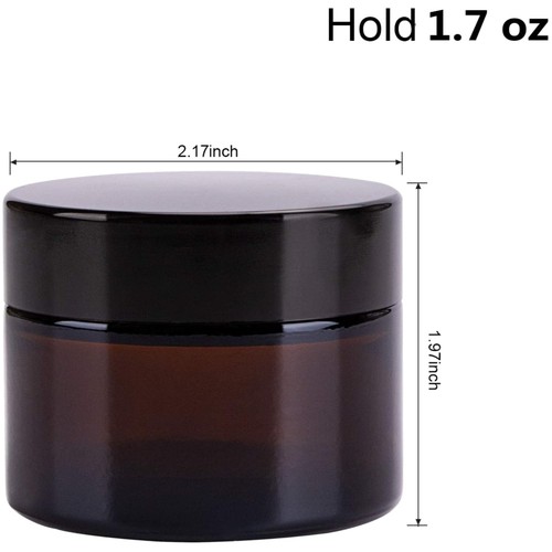 Bulk 2oz amber glass - jars,, 40