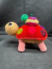Vintage Felt Turtle W/Baby