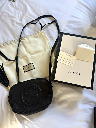 Gucci soho black pebbled - black,