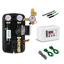 Solar station with pump 15/6 and control temperature differential controller control