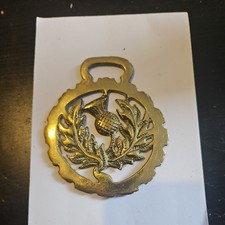 Horse Brass Scottish Thistle