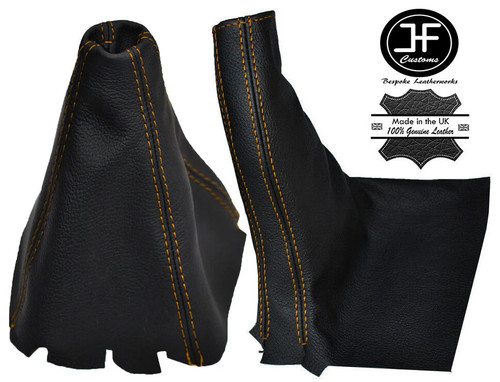 Yellow stitch leather manual - yellow,