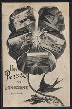 Old postcard Langogne, Une