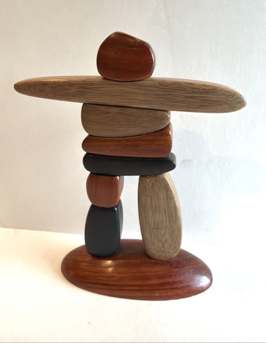 Inukshuk canadian wooden - inukshuk,