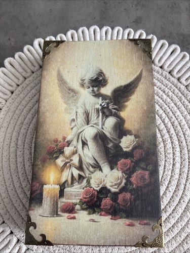 Handmade guardian angel wooden - angel,