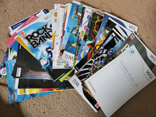 Nintendo wii manuals - manuals,, with