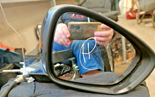 PEUGEOT 508 2.0 HDI DRIVERS SIDE FRONT WING MIRROR 0210077 - NERA BLACK (W7)