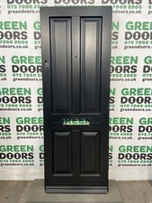 TIMBER WINDOWS FRONT DOOR BESPOKE EXTERNAL EXTERIOR USED BLACK WOODEN WOOD