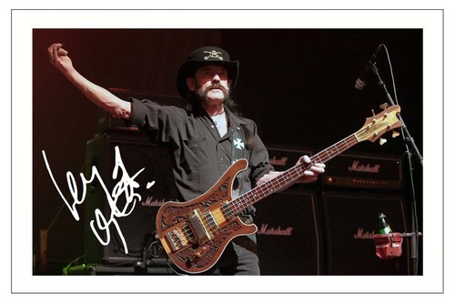 Lemmy kilmister signed photo - kilmister,