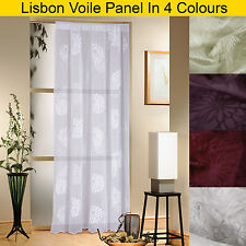 Voile Slot Top Curtain Panel