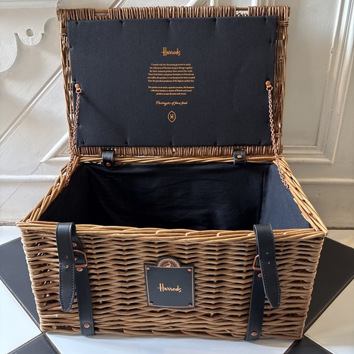 Harrods luxury wicker hamper - harrods,