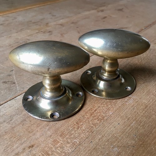 Brass door knobs handles - brass,