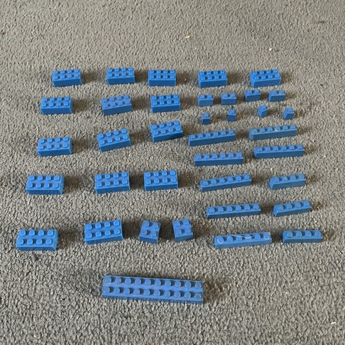 Vintage lego blue building - vintage,