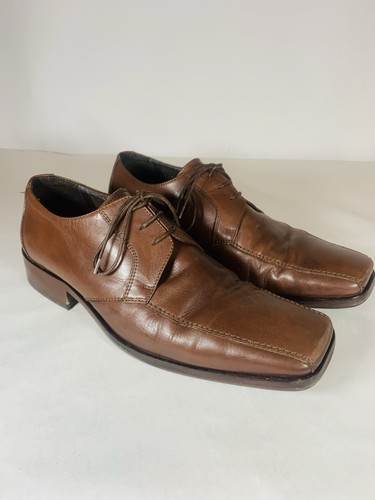 Jones brown leather square toe - leather,