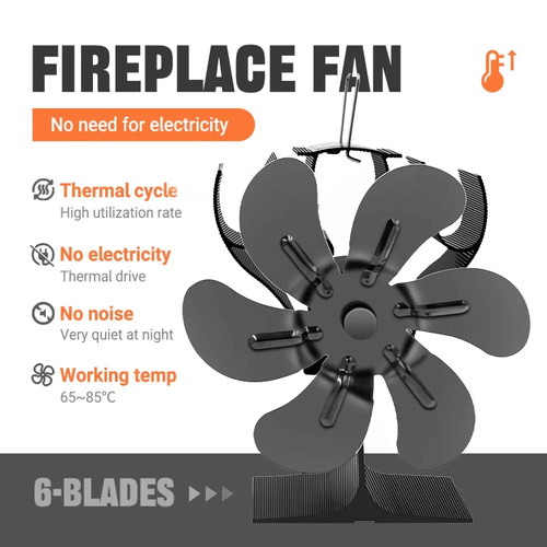 Blade heat powered stove fan - blade,